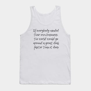 Business Tank Top